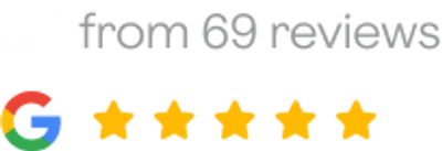 Google Review Badge White